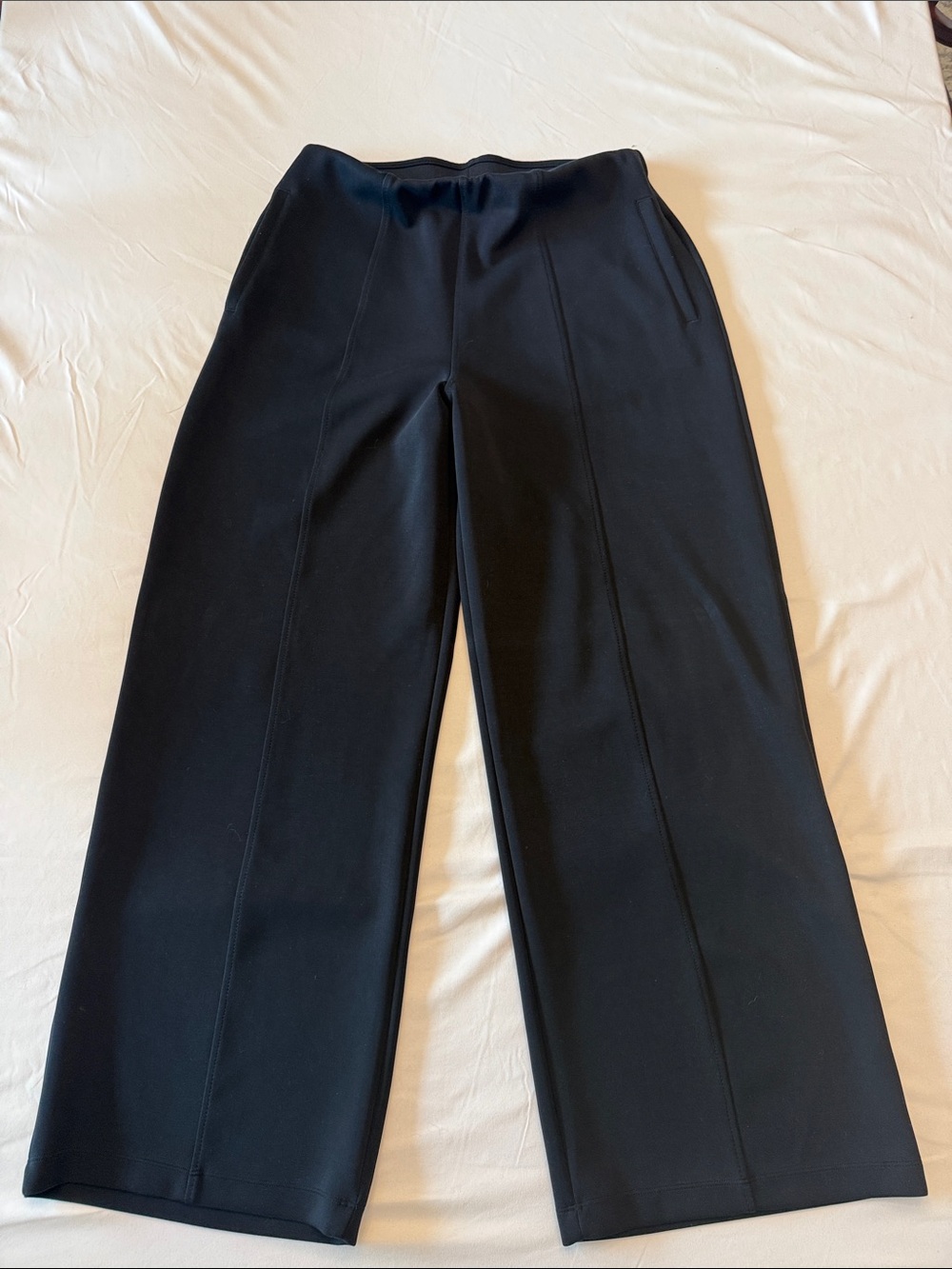 A New Day Women’s Medium Black Scuba Wide Leg Pull-On Pants